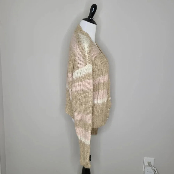 NWT Free People Fine Time Stripe Cardigan Sweater XS - Picture 2 of 9